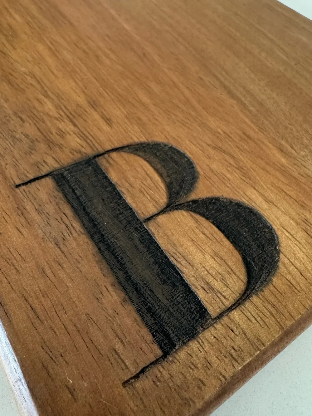 Pottery Barn Alphabet Cheese Boards Monogram “B”